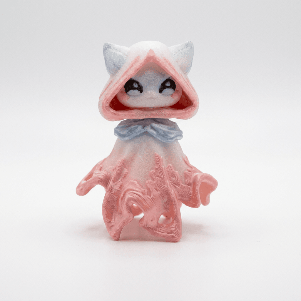 Flexi Glow in the Dark Floaty Ghost Figurine Sparkling Glitter White Base with Blue Black Pink Hues Unique Interactive Decor for Shelves or Desks Decoration Ornaments thumbnail 25