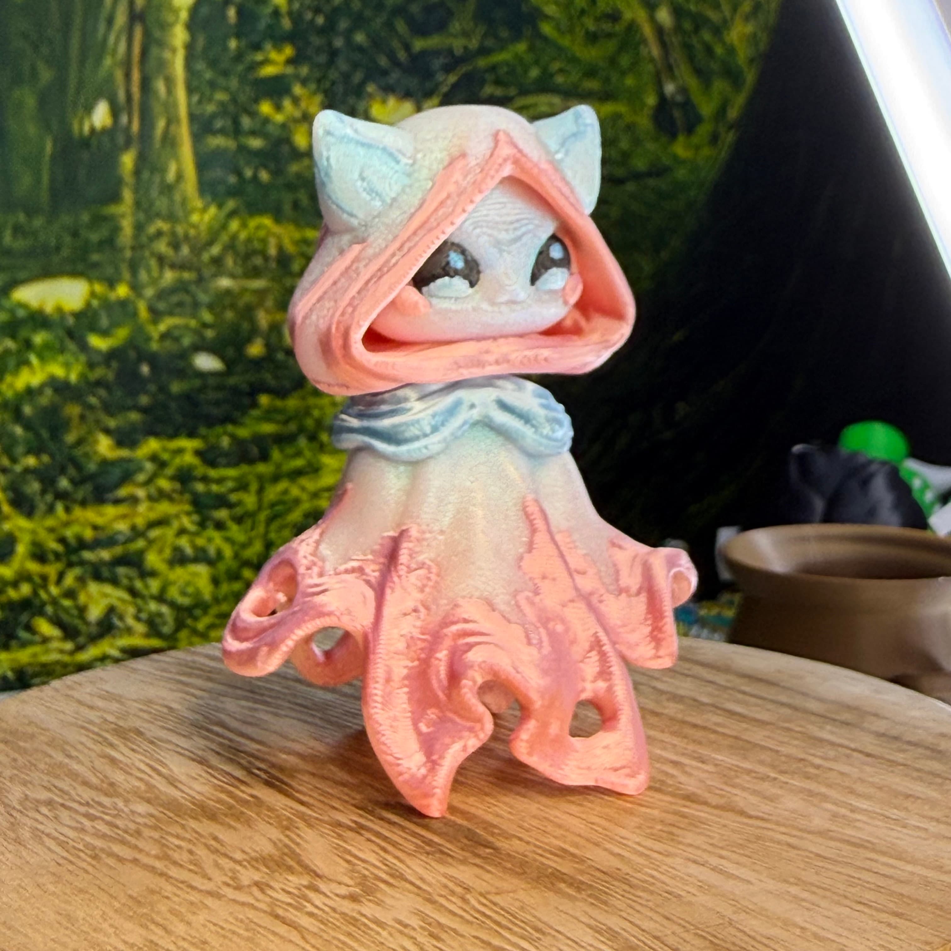 Flexi Glow in the Dark Floaty Ghost Figurine Sparkling Glitter White Base with Blue Black Pink Hues Unique Interactive Decor for Shelves or Desks Decoration Ornaments thumbnail 20