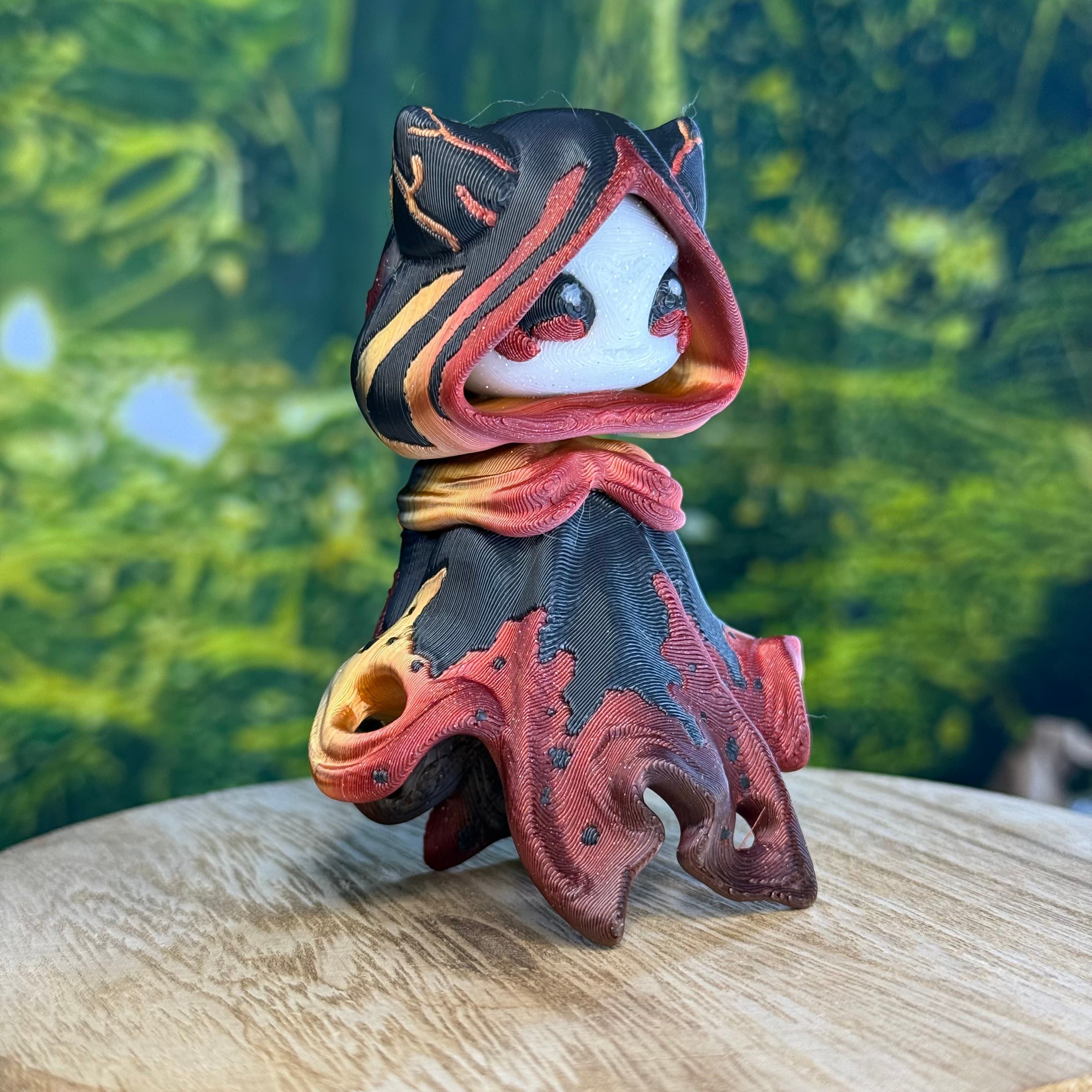 Flexi Glow in the Dark Floaty Ghost Figurine Sparkling Glitter White Base with Blue Black Pink Hues Unique Interactive Decor for Shelves or Desks Decoration Ornaments thumbnail 14