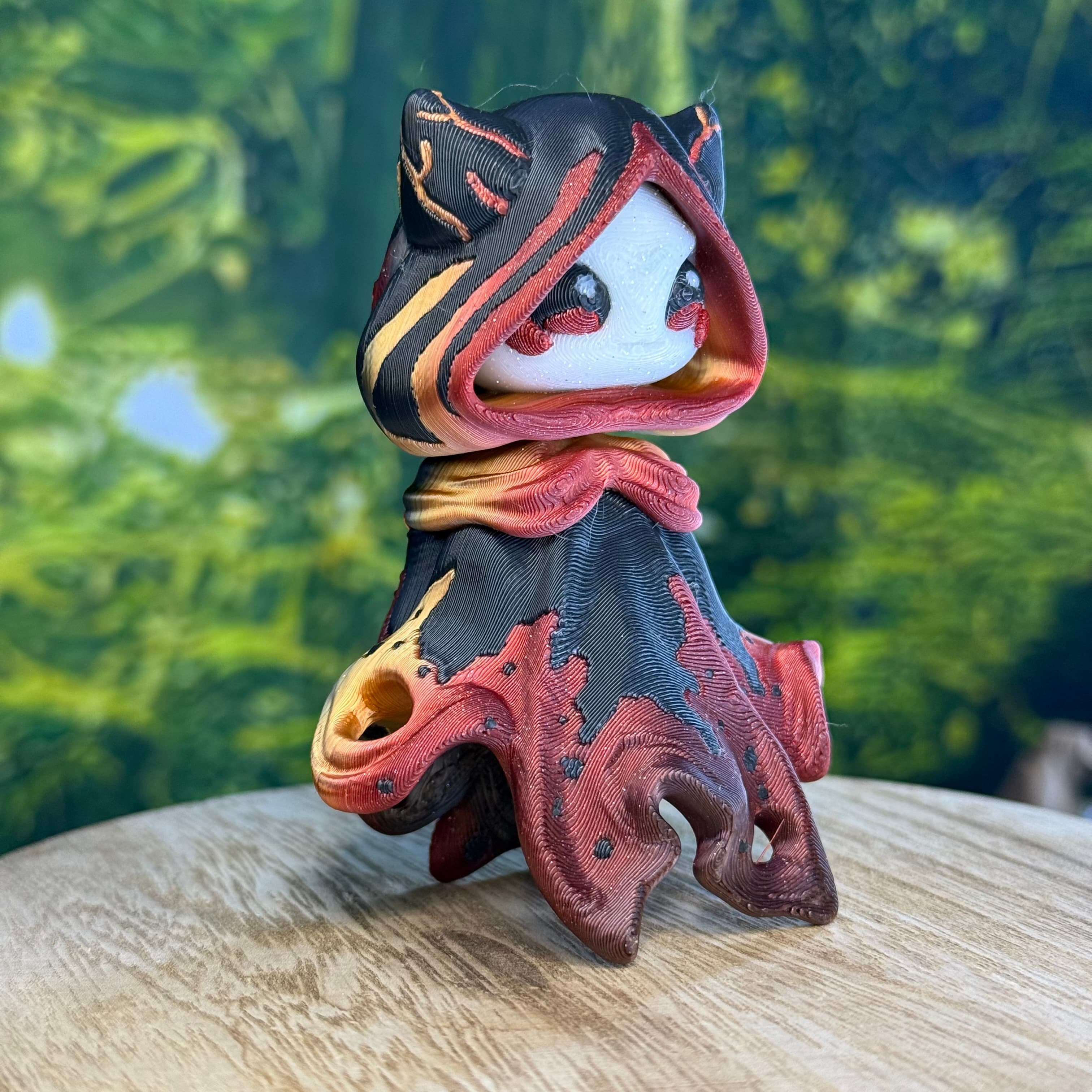Flexi Glow in the Dark Floaty Ghost Figurine Sparkling Glitter White Base with Blue Black Pink Hues Unique Interactive Decor for Shelves or Desks Decoration Ornaments thumbnail 15