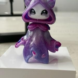 Flexi Glow in the Dark Floaty Ghost Figurine Sparkling Glitter White Base with Blue Black Pink Hues Unique Interactive Decor for Shelves or Desks Decoration Ornaments thumbnail 8