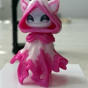Flexi Glow in the Dark Floaty Ghost Figurine Sparkling Glitter White Base with Blue Black Pink Hues Unique Interactive Decor for Shelves or Desks Decoration Ornaments thumbnail 9