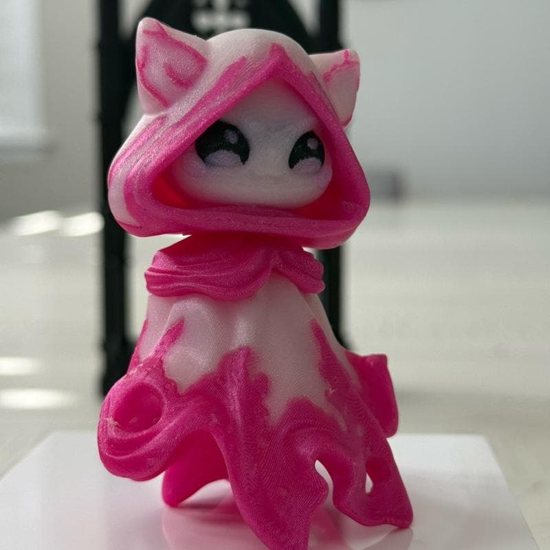 Flexi Glow in the Dark Floaty Ghost Figurine Sparkling Glitter White Base with Blue Black Pink Hues Unique Interactive Decor for Shelves or Desks Decoration Ornaments thumbnail 3
